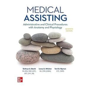 Medical Assisting Administrative Clinical Procedures 7th Ed Booth Whicker Book